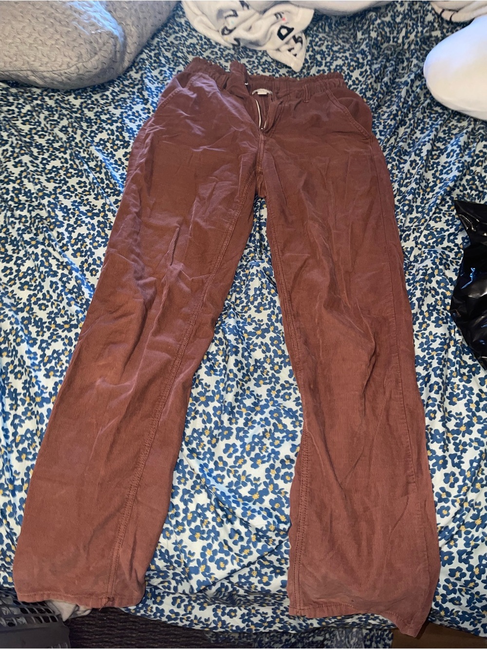 American Eagle Outfitters Woman’s Corduroy Pants in Rust Brown